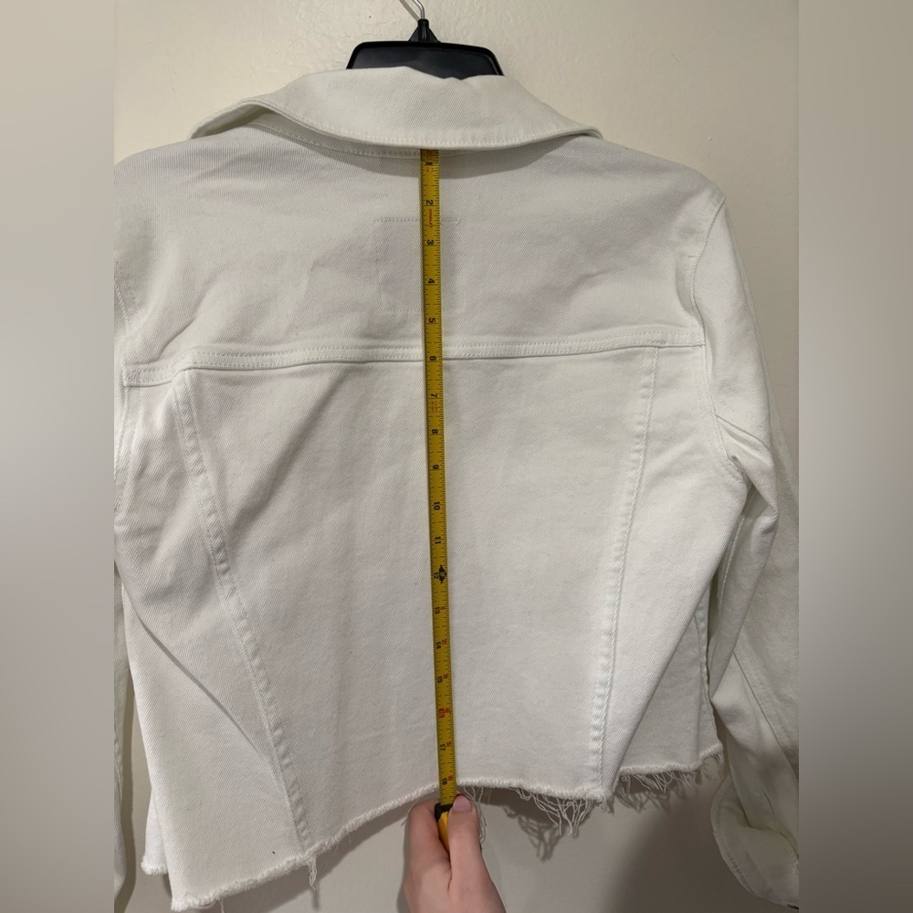 Hollister White Denim Jacket size medium - Picture 5 of 5